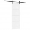 Drzwi przesuwne Biały 83 x 232 cm Lite drewno sosnowe
