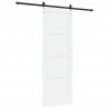 Drzwi przesuwne Biały 83 x 232 cm Lite drewno sosnowe