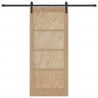 Drzwi przesuwne naturalny 86 x 198,5 cm Lite drewno sosnowe