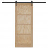 Drzwi przesuwne naturalny 86 x 211 cm Lite drewno sosnowe