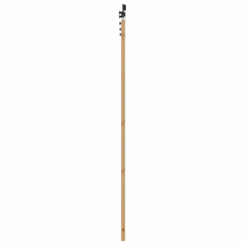 Drzwi przesuwne Naturalny i czarny 83 x 211 cm