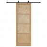 Drzwi przesuwne Naturalny i czarny 83 x 232 cm