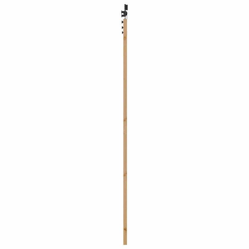Drzwi przesuwne Naturalny i czarny 83 x 232 cm