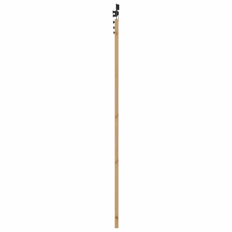 Drzwi przesuwne Naturalny i czarny 86 x 211 cm