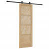Drzwi przesuwne Naturalny i czarny 73,5 x 211 cm