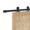 Drzwi przesuwne Naturalny i czarny 83 x 211 cm