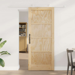 Drzwi przesuwne Naturalne i białe 83 x 202 cm