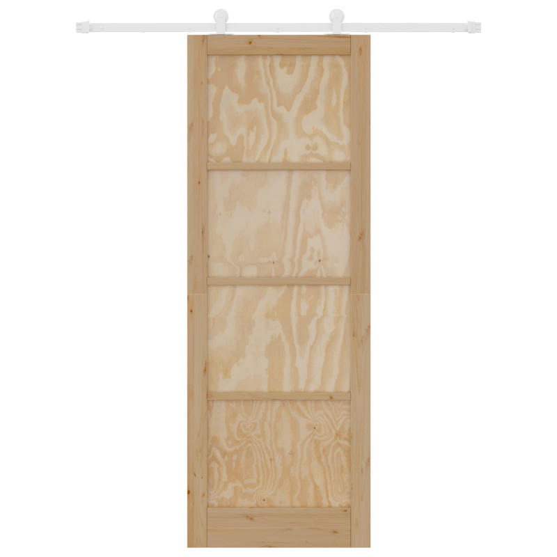 Drzwi przesuwne Naturalne i białe 83 x 232 cm