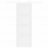Drzwi przesuwne Biały 83 x 232 cm Lite drewno sosnowe