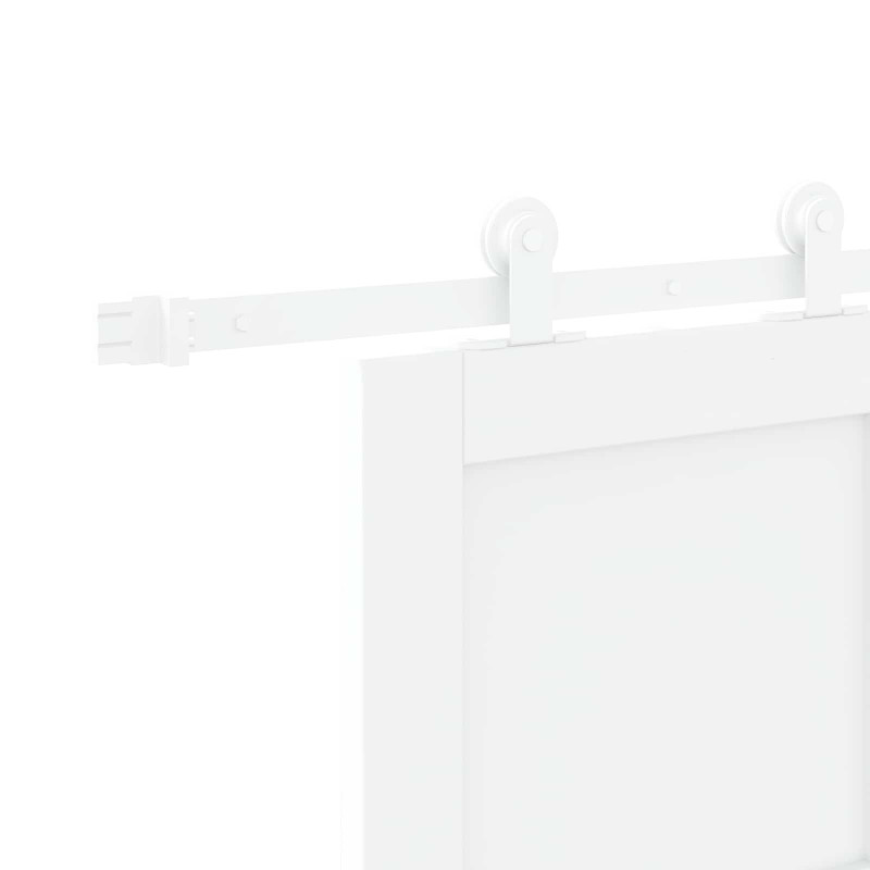 Drzwi przesuwne Biały 83 x 232 cm Lite drewno sosnowe
