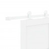 Drzwi przesuwne Biały 83 x 232 cm Lite drewno sosnowe