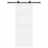 Drzwi przesuwne ORKDAL Biały 83 x 202 cm Lite drewno sosnowe