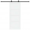 Drzwi przesuwne ORKDAL Biały 83 x 202 cm Lite drewno sosnowe
