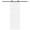 Drzwi przesuwne ORKDAL Biały 83 x 232 cm Lite drewno sosnowe