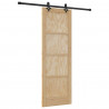 Drzwi przesuwne Naturalny i czarny 73,5 x 211 cm