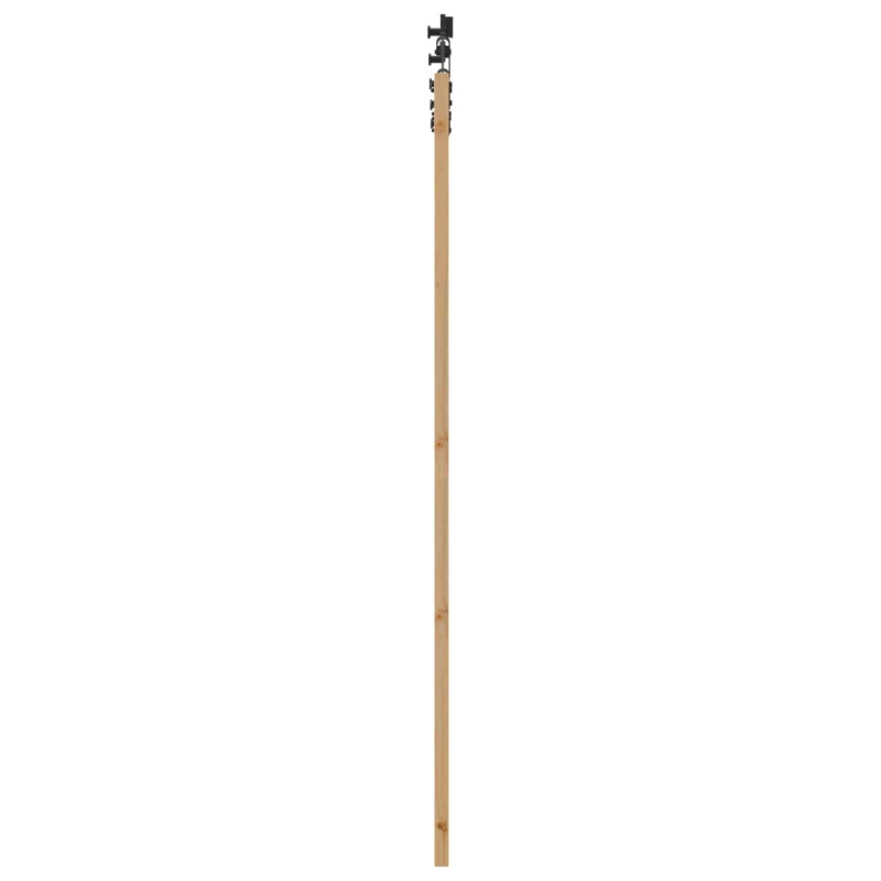 Drzwi przesuwne Naturalny i czarny 83 x 211 cm