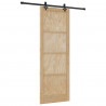 Drzwi przesuwne Naturalny i czarny 83 x 232 cm