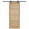 Drzwi przesuwne Naturalny i czarny 86 x 211 cm