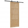 Drzwi przesuwne Naturalny i czarny 86 x 211 cm