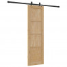 Drzwi przesuwne Naturalny i czarny 61 x 198,5 cm