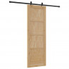 Drzwi przesuwne Naturalny i czarny 73,5 x 211 cm