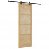 Drzwi przesuwne Naturalny i czarny 83 x 232 cm