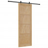 Drzwi przesuwne Naturalny i czarny 83 x 232 cm