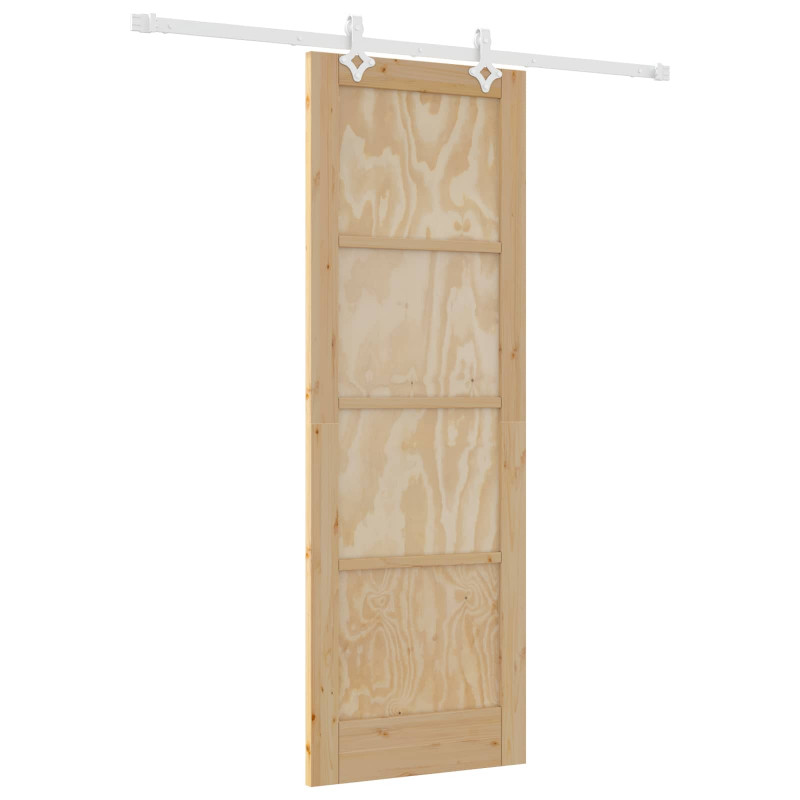 Drzwi przesuwne Naturalne i białe 73,5 x 211 cm