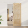Drzwi przesuwne Naturalne i białe 73,5 x 211 cm