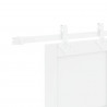 Drzwi przesuwne Biały 83 x 202 cm Lite drewno sosnowe