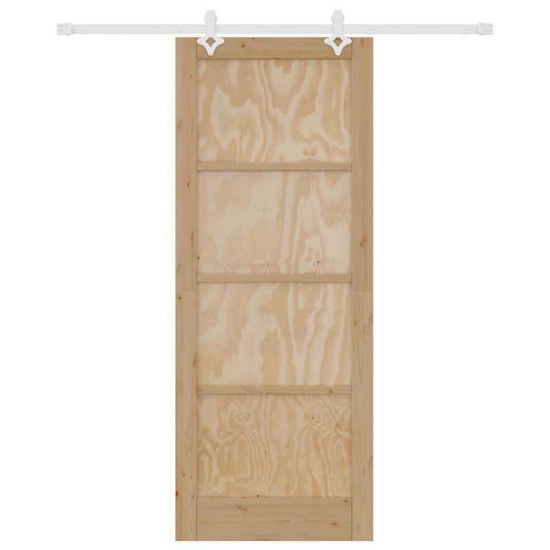Drzwi przesuwne Naturalne i białe 83 x 211 cm