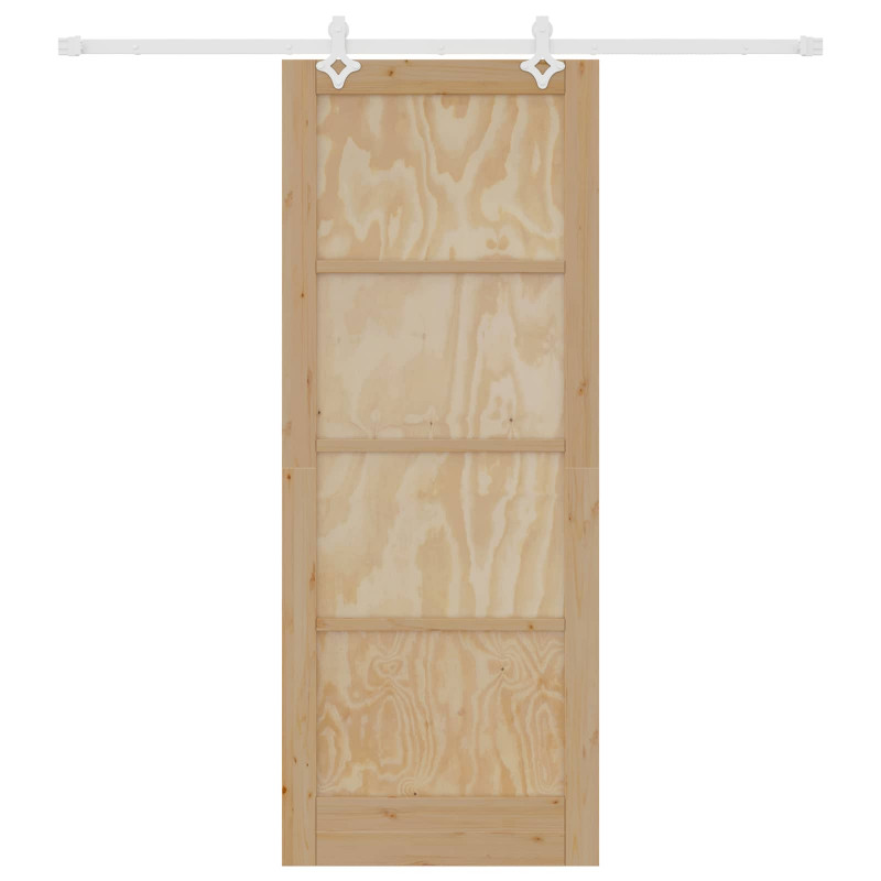 Drzwi przesuwne Naturalne i białe 83 x 211 cm