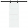 Drzwi przesuwne ORKDAL Biały 83 x 202 cm Lite drewno sosnowe