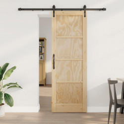 Drzwi przesuwne ORKDAL Naturalny i czarny 73,5 x 211 cm
