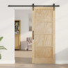 Drzwi przesuwne ORKDAL Naturalny i czarny 83 x 202 cm