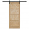 Drzwi przesuwne ORKDAL Naturalny i czarny 83 x 202 cm