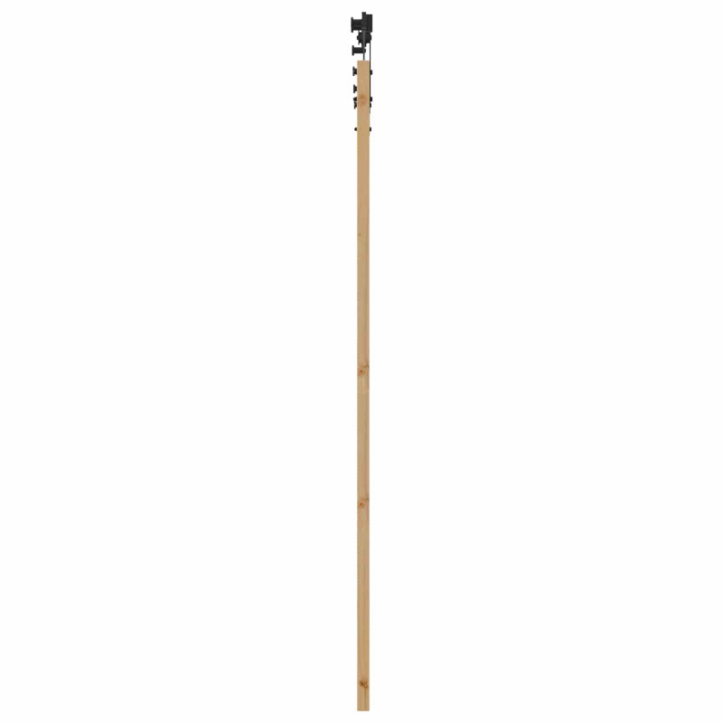 Drzwi przesuwne ORKDAL Naturalny i czarny 83 x 202 cm