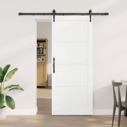 Drzwi przesuwne ORKDAL biały i czarny 83 x 202 cm