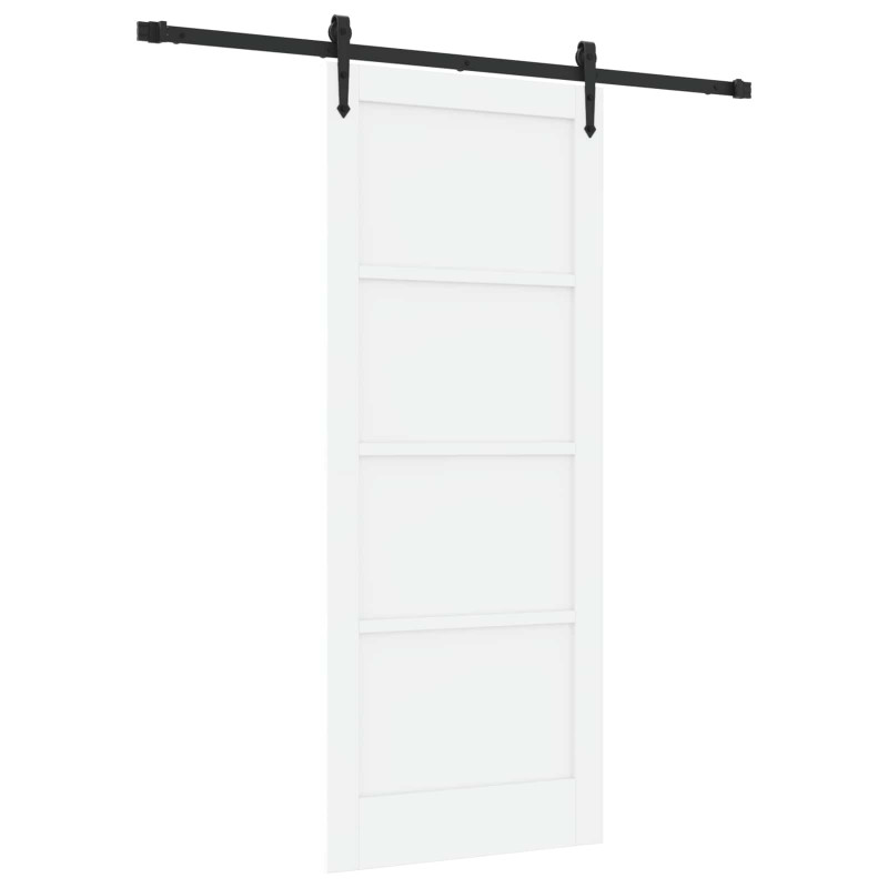 Drzwi przesuwne ORKDAL biały i czarny 83 x 202 cm