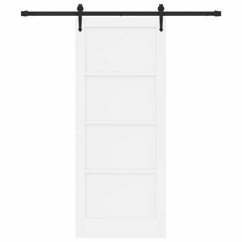 Drzwi przesuwne ORKDAL biały i czarny 83 x 202 cm