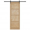 Drzwi przesuwne ORKDAL Naturalny i czarny 83 x 232 cm