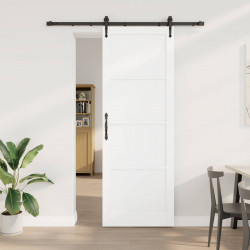 Drzwi przesuwne ORKDAL biały i czarny 83 x 232 cm