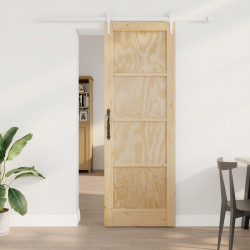 Drzwi przesuwne ORKDAL Naturalne i białe 73,5 x 211 cm
