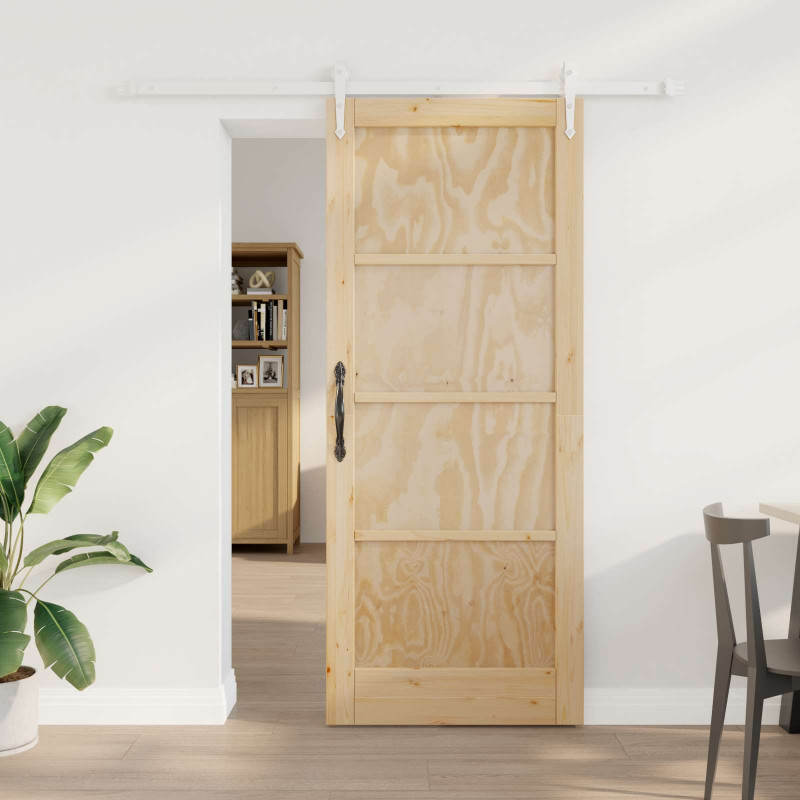 Drzwi przesuwne ORKDAL Naturalne i białe 83 x 202 cm