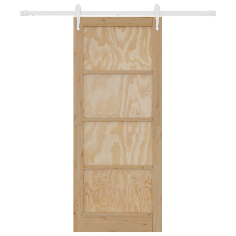 Drzwi przesuwne ORKDAL Naturalne i białe 83 x 202 cm
