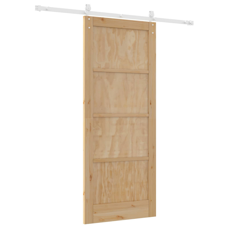 Drzwi przesuwne ORKDAL Naturalne i białe 83 x 202 cm