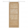 Drzwi przesuwne ORKDAL Naturalne i białe 83 x 211 cm