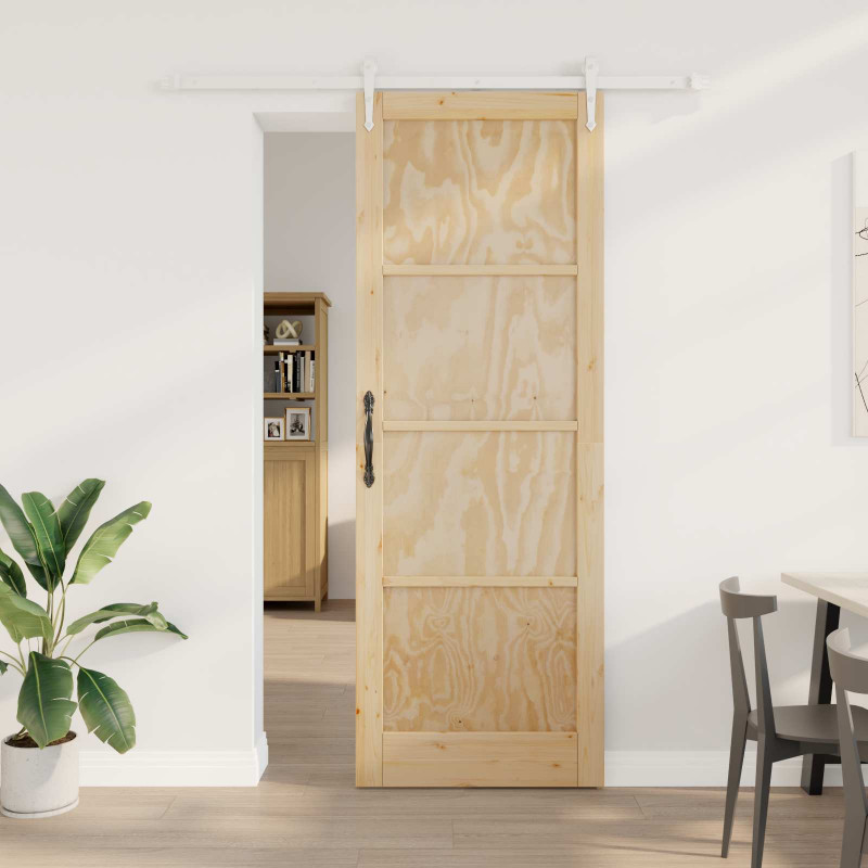 Drzwi przesuwne ORKDAL Naturalne i białe 83 x 232 cm