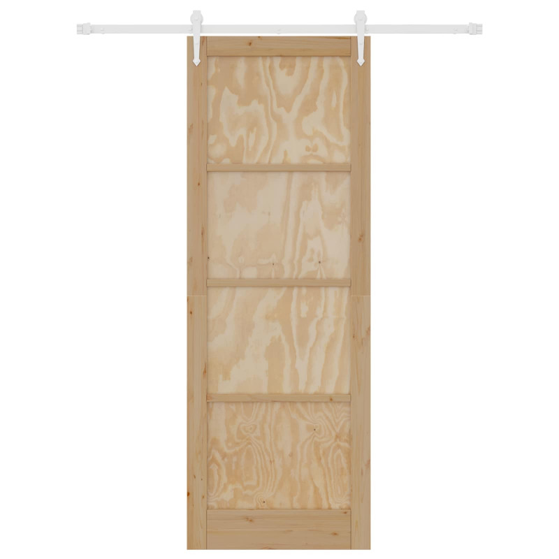 Drzwi przesuwne ORKDAL Naturalne i białe 83 x 232 cm