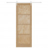 Drzwi przesuwne ORKDAL Naturalne i białe 83 x 232 cm